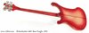 Rickenbacker 4001/4 , Fireglo: Full Instrument - Rear