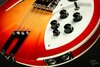 Rickenbacker 4005/4 XC 90th Anniversary, Amber Fireglo: Close up - Free