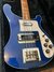 Rickenbacker 4001/4 Mod, Azureglo: Close up - Free2