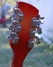 Aug 1965 Rickenbacker 450/12 , Fireglo: Headstock - Rear