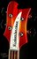 Jun 2022 Rickenbacker 4005/4 XC 90th Anniversary, Amber Fireglo: Headstock