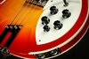 Rickenbacker 4005/4 XC 90th Anniversary, Amber Fireglo: Close up - Free