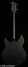 Rickenbacker 330/6 , Matte Black: Full Instrument - Rear