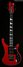 Rickenbacker 4030/6 CB Checkered Binding, Ruby: Full Instrument - Front