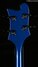 Rickenbacker 4030/4 CB Checkered Binding, Midnightblue: Headstock - Rear