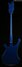 Rickenbacker 4030/4 CB Checkered Binding, Midnightblue: Full Instrument - Rear