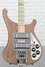 Rickenbacker 4003/4 AC Al Cisneros model, Natural Walnut: Body - Front