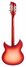 Rickenbacker 330/12 , Fireglo: Full Instrument - Rear