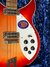 Rickenbacker 4005/4 XC 90th Anniversary, Amber Fireglo: Close up - Free