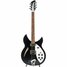 Rickenbacker 330/6 , Matte Black: Full Instrument - Front