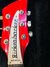 Aug 2014 Rickenbacker 620/6 , Ruby: Headstock