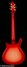 Rickenbacker 660/6 , Fireglo: Full Instrument - Rear