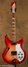 Rickenbacker 381/6 V69, Fireglo: Full Instrument - Front