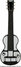 Rickenbacker B/6 LapSteel, Black: Full Instrument - Front