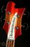 Mar 2023 Rickenbacker 4003/4 , Fireglo: Headstock