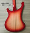 Rickenbacker 4003/4 , Fireglo: Body - Rear