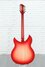 Rickenbacker 330/6 , Fireglo: Full Instrument - Rear