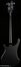 Rickenbacker 4003/4 , Matte Black: Full Instrument - Rear