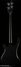 Rickenbacker 4003/4 , Matte Black: Full Instrument - Rear