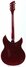 Rickenbacker 330/6 Mod, Burgundy: Full Instrument - Rear