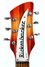 May 1964 Rickenbacker 1998/6 RoMo, Fireglo: Headstock