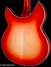 Jun 2023 Rickenbacker 360/12 C63, Fireglo: Body - Rear