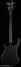 Rickenbacker 4003/4 S, Matte Black: Full Instrument - Rear