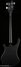 Rickenbacker 4003/4 S, Matte Black: Full Instrument - Rear