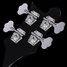 Rickenbacker 4003/4 CB Checkered Binding, Jetglo: Headstock - Rear