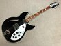 Rickenbacker 360/6 CB Checkered Binding, Jetglo: Full Instrument - Front