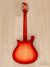Rickenbacker 660/6 , Fireglo: Neck - Rear