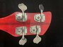 Rickenbacker 3001/4 Mod, Trans Red: Headstock - Rear