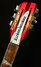 Aug 2023 Rickenbacker 360/12 C63, Fireglo: Headstock