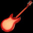 Rickenbacker 330/6 , Fireglo: Full Instrument - Rear
