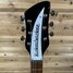 Jan 2024 Rickenbacker 350/6 V63, Jetglo: Headstock