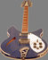 Rickenbacker 360/12 WB, Azureglo: Close up - Free