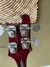 Rickenbacker 4005/4 Mod, Burgundy: Headstock - Rear