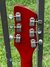 Rickenbacker 331/6 Lightshow, Burgundy: Headstock - Rear