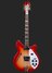 Rickenbacker 360/12 , Fireglo: Full Instrument - Front
