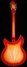 Rickenbacker 1993/12 Plus, Fireglo: Full Instrument - Rear