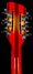 Rickenbacker 360/12 , Fireglo: Headstock - Rear