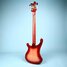 Rickenbacker 4003/4 , Fireglo: Full Instrument - Rear