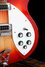 Rickenbacker 330/6 , Fireglo: Close up - Free2