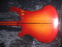 Dec 1973 Rickenbacker 4001/4 , Fireglo: Body - Rear