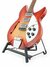 Rickenbacker 1998/6 RoMo, Fireglo: Close up - Free2