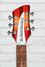 Aug 2024 Rickenbacker 330/6 , Fireglo: Headstock