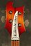 Aug 1981 Rickenbacker 4001/4 S, Fireglo: Headstock