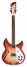 Rickenbacker 330/6 , Fireglo: Full Instrument - Front