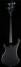 Rickenbacker 4003/4 , Matte Black: Full Instrument - Rear