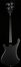 Rickenbacker 4003/4 , Matte Black: Full Instrument - Rear